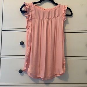 Loft Pink Babydoll Tank Top